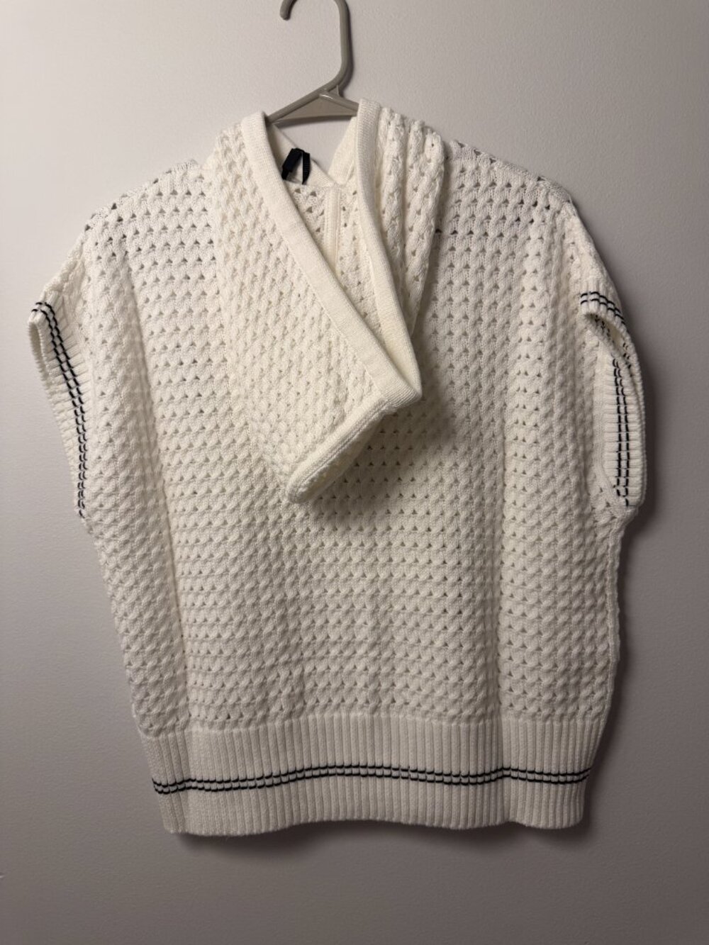 NWT Varley Cotton Vittoria Knit Hoodie - Picture 3 of 3